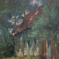 Antique Framed Oil Painting by Marcel Lizen (1887-1946)