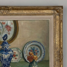Antique Framed Oil Painting on Canvas by Alfred Defize (1873-1944)