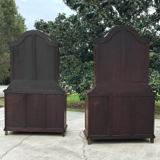 Pair Antique Liegoise Louis XV Bookcases ~ China Buffets