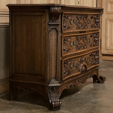 Stunning 19th Century Italian Baroque Hand-Carved Commode