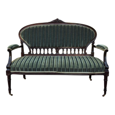 19th Century French Louis XVI Mahogany Canape ~ Sofa