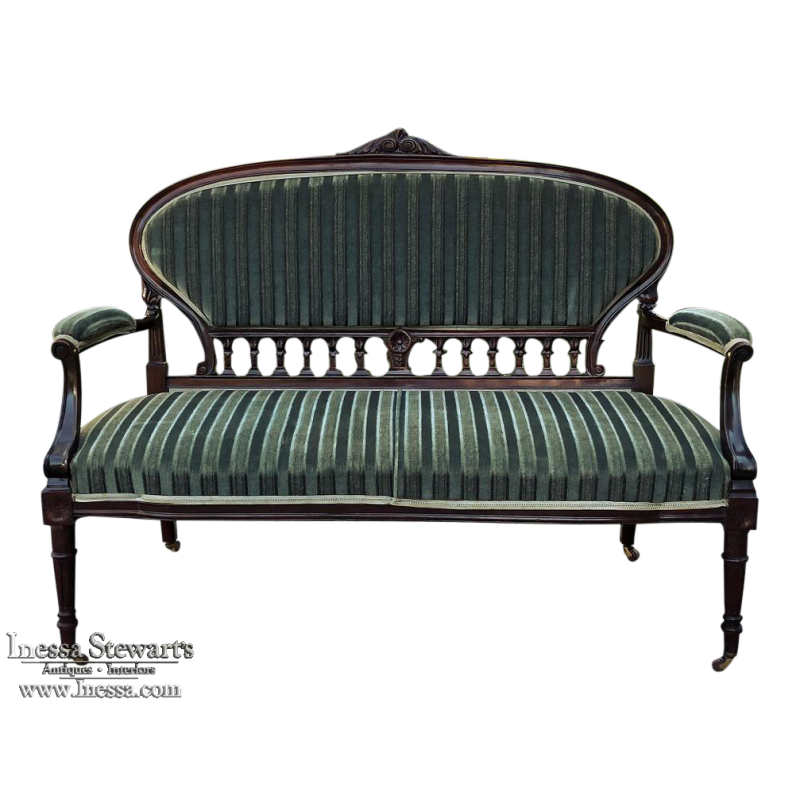 19th Century French Louis XVI Mahogany Canape ~ Sofa