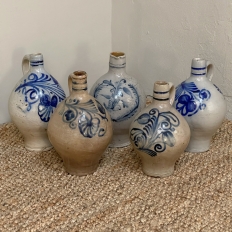 Antique Hand-Painted Earthenware Jug