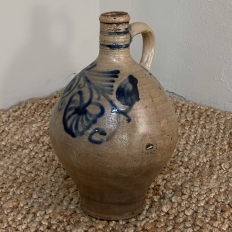 Antique Hand-Painted Earthenware Jug
