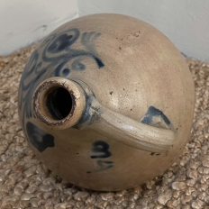 Antique Hand-Painted Earthenware Jug