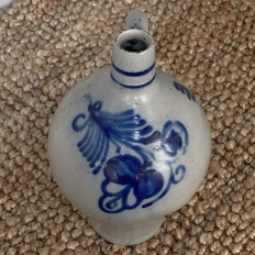 Antique Hand-Painted Earthenware Jug