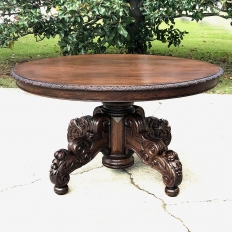 Mid-19th Century French Renaissance Oval Center Table