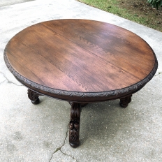 Mid-19th Century French Renaissance Oval Center Table