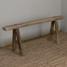 Rustic 19th Century Country French Bench