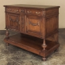19th Century French Louis XVI Solid Oak Hand Carved Dessert Buffet
