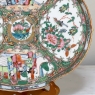 19th Century Hand-Painted Rose Medallion Oval Platter
