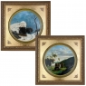 Pair 18th Century Framed Oil Paintings by P. J. Boquet (1751-1817)