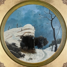 Pair 18th Century Framed Oil Paintings by P. J. Boquet (1751-1817)