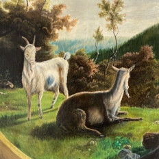 Pair 18th Century Framed Oil Paintings by P. J. Boquet (1751-1817)