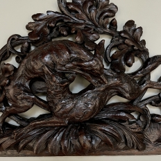Mid-19th Century French Renaissance Carving ~ Fox & Hound