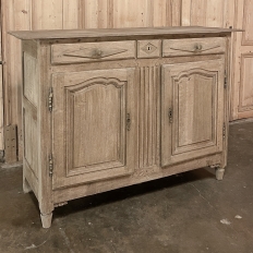 18th Century Directoire Period Country French Buffet in Stripped Oak