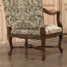 Pair Antique French Louis XV Armchairs with Tapestry Upholstery