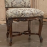Pair Antique French Louis XV Side Chairs with Tapestry Upholstery