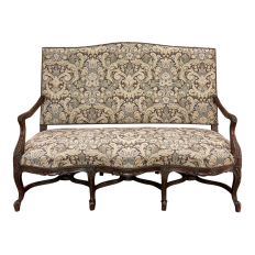 Antique French Louis XV Canape ~ Sofa with Tapestry Upholstery