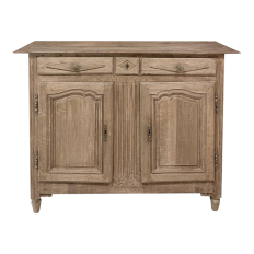 18th Century Directoire Period Country French Buffet in Stripped Oak