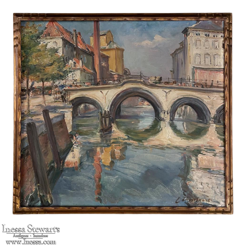 Framed Oil Painting on Canvas by Louis Thysebaert (1879-1962)