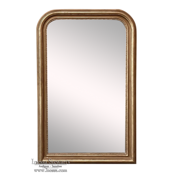 19th Century French Louis Philippe Period Giltwood Mirror