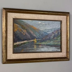 Pair Framed Oil Paintings on Board by Theodore Laps (1895-)