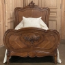Pair 19th Century French Louis XV Walnut Twin Beds