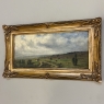 Antique Framed Oil Painting on Canvas Mounted on Board