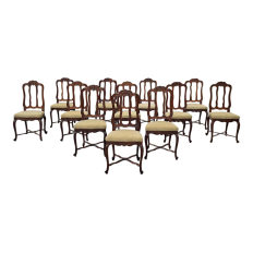 Set of TWELVE French Louis XV Dining Chairs