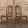 Set of 6 Antique Liegoise Rush Seat Dining Chairs