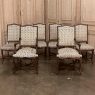 Set of 6 Antique French Regence Dining Chairs includes 2 Armchairs