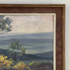 Antique Framed Oil Painting on Board by Dieudonné Jacobs (1887–1967), “Les Genêts”