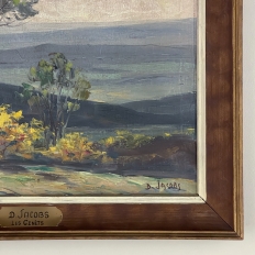 Antique Framed Oil Painting on Board by Dieudonné Jacobs (1887–1967), “Les Genêts”