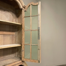 19th Century French Louis XIV Secretary ~ Bookcase in Stripped Oak
