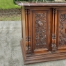19th Century French Renaissance Walnut Marble Top Console ~ Credenza
