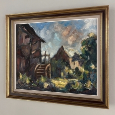 Antique Framed Oil Painting on Canvas by Krings