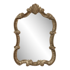 Antique Italian Rococo Giltwood Mirror