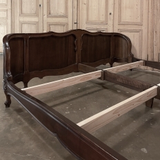 Antique French Louis XV Walnut KING Size Bed