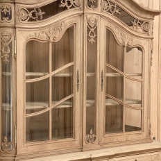 19th Century Liegoise Bookcase ~ Display Buffet in Stripped Oak