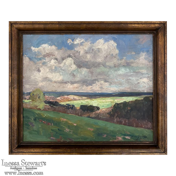 Framed Oil Painting on Panel by Leon Jamin (1872-1944)