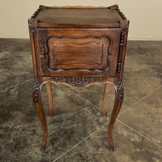 Antique Country French Walnut Nightstand ~ End Table