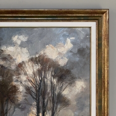 Antique Framed Oil Painting on Canvas by Ludovic Janssen (1888-1954)