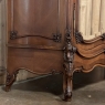 19th Century French Louis XV Rosewood Serpentine Armoire