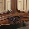 19th Century French Louis XV Rosewood Serpentine Armoire