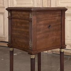 19th Century French Krieger Louis XVI Mahogany Nightstand