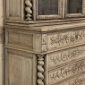 19th Century French Renaissance Secretary ~ Bookcase in Stripped Oak