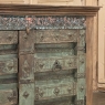 Rustic English Colonial Cabinet with Distressed Painted Finish