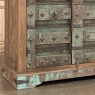 Rustic English Colonial Cabinet with Distressed Painted Finish