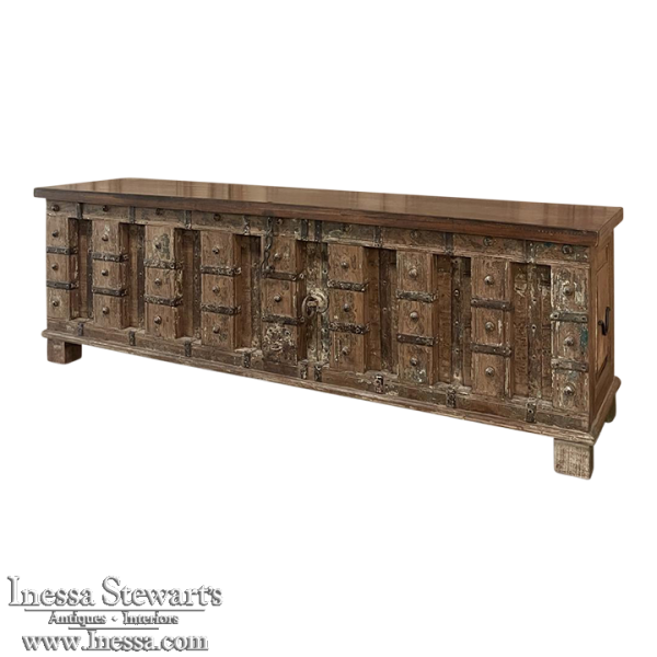 Antique English Colonial Trunk ~ Coffee Table